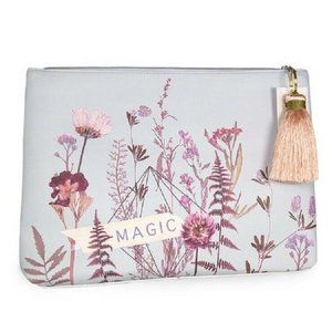 Papaya Art Fireweed Flower Bed "Magic" Zipper Tassel Pouch Travel Bag